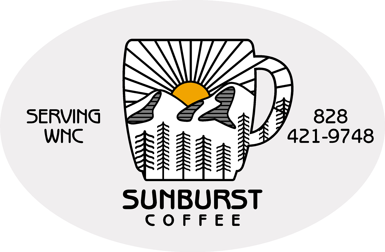 Logo oval text